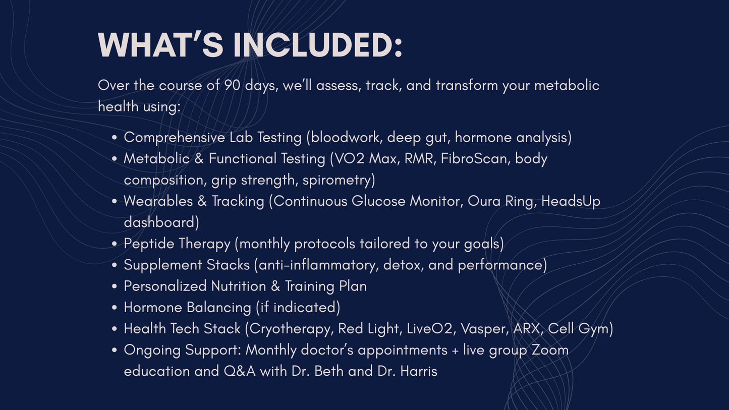 90-Day Metabolic Reset Program Deposit